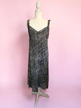 RAG & BONE Patterned Silk Blend MIDI Dress Size Medium